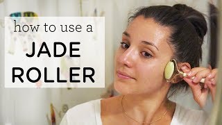 HOW TO USE A JADE ROLLER ‣‣ Reduce Wrinkles amp Eye Bags [upl. by Annet]