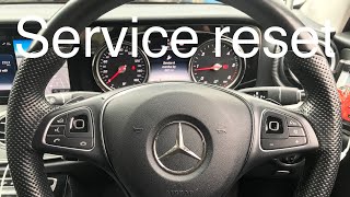 Mercedes EClass  Service Reset  2018 W213 [upl. by Ahsenrat]