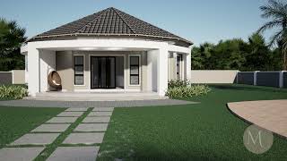 2 Bedroom Rondavel House Plan MYP R003 1S [upl. by Helyn]