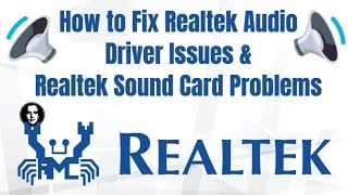 How to Fix Realtek High Definition Audio Driver Issue amp Fix Issues With Any Realtek Sound Card [upl. by Nnaeirelav]