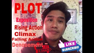 PLOT Exposistion Rising Action Climax Falling Action Denouement [upl. by Casteel]