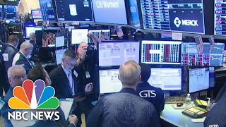 Stock Trading Halted After Markets Plunge At Market Open  NBC News [upl. by Ymas]