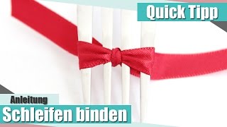 Quick Tipp Schleifen binden How to tie a bow  Anielas Fimo [upl. by Zabrina]