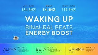 WAKING UP Powerful Binaural Beats ☕ Morning Energy Boost [upl. by Hueston190]