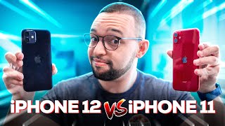 iPHONE 12 vs iPHONE 11  muda muita coisa COMPARATIVO [upl. by Hett282]