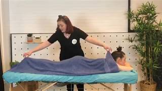 How To Correctly Drape For Massage  Blys [upl. by Anoyet]