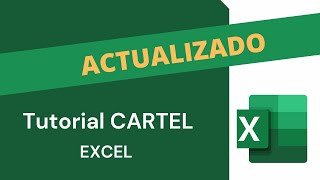 Hacer un cartel con excel ACTUALIZADO en la descripción [upl. by Dunson]