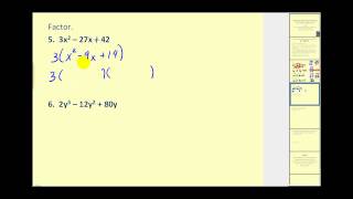 Factoring Basic Trinomials with a  1 [upl. by Anelat363]