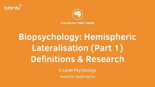 Revision Webinar Biopsychology – Hemispheric Lateralisation Part 1 Definitions amp Research [upl. by Good]