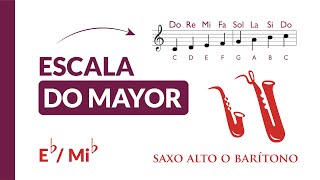 Practica 🎷 Escala DO MAYOR  Saxo Alto o Barítono  bpm 60 [upl. by Etnecniv402]