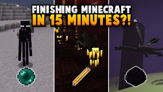 How Can You Beat Minecraft In 15 Minutes Or Less [upl. by Olbap]