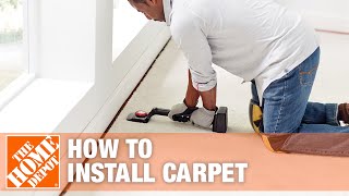 How to Install Carpet  The Home Depot [upl. by Nnyleve]