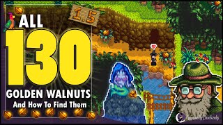 Where To Find ALL 130 Golden Walnuts in Stardew Valley 15 Update  How To Solve The New Puzzles [upl. by Maighdiln773]