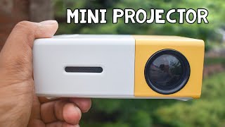 Cheap Pocket Projector for Fun  Mini LED Projector Review amp Demo YG300 [upl. by Yekcaj]