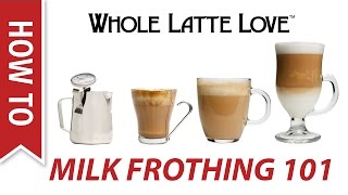 Milk Frothing for Beginners [upl. by Aivata101]