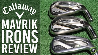 CALLAWAY MAVRIK IRONS Standard Pro amp Max REVIEW [upl. by Ninon]