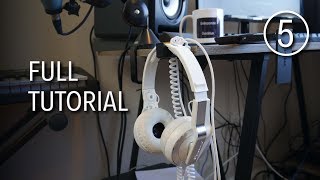 Designing a Headphone Holder in Tinkercad  Full Tutorial [upl. by Aissak]