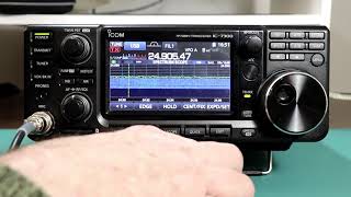 Icom IC7300 A to Z 40 Internal Antenna Tuner Operation [upl. by Redfield]