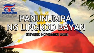 CSC Panunumpa ng Lingkod Bayan  Revised November 2021 [upl. by Constantino]