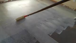 How to put glue and installation carpet tile [upl. by Lohse961]