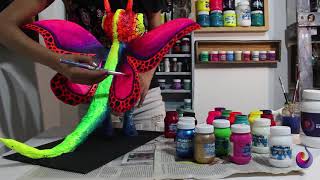 Cómo pintar un alebrije [upl. by Yedarb]