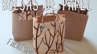 Cómo hacer una bolsa de papel ¡Muy fácil [upl. by Acissej]