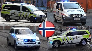 🚓 Politibiler i utrykning  Norwegian police cars responding [upl. by Oicnevuj794]