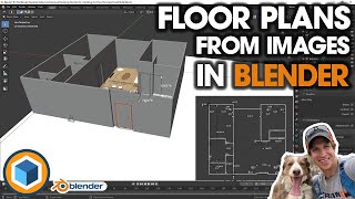 Modeling FLOOR PLANS From IMAGES in Blender Step by Step Tutorial PART 1 [upl. by Oirramaj]