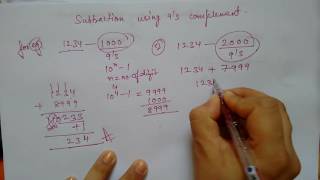 Subtraction using 9s complement [upl. by Boucher862]