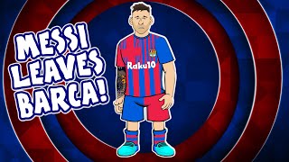 😭Messi leaves Barcelona😭 Lionel Messi farewell song press conference [upl. by Hplodnar]