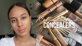 LOOK NATURAL  5 BEST NATURAL CONCEALERS  Jessicvpimentel [upl. by Okoyk]