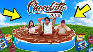 CHOCOLATE BATH CHALLENGE  Rimorav Vlogs [upl. by Hadley]