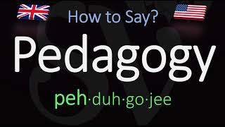 How to Pronounce Pedagogy CORRECTLY Meaning amp Pronunciation [upl. by Varden]