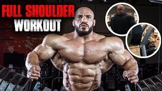 BIG RAMY FULL SHOULDER WORKOUT  4 MUST DO EXERCISES [upl. by Didi87]