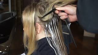 TUTORIELBalayage blond cheveux fin [upl. by Ainalem]