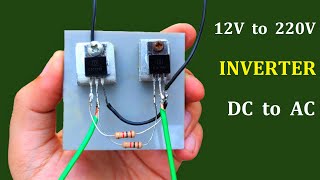 12v DC to 220v AC Converter Inverter  School Project Idea 2020 [upl. by Yle]