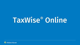 TaxWise Online The Virtual Tax Office Solution for Tax Preparers [upl. by Naras]