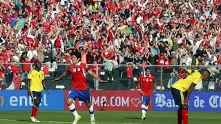 Chile 1  3 Colombia  Clasificatorias Brasil 2014 [upl. by Ttenneb631]