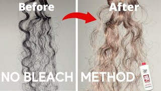 How To Dark To Light Brown Hair in ONE STEP  NO BLEACH Method TESTED Results [upl. by Niarb]