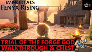 Immortals Fenyx Rising Trial of Forge Gods Initiation Walkthrough amp Chest Location  A New God [upl. by Htidirem611]