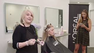 Hair Color How To Balayage with Majirel GLOW [upl. by Atinra]