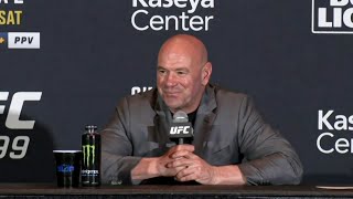 Dana White PostFight Press Conference  UFC 299 [upl. by Lehcyar]