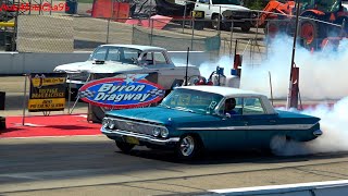 ULTIMATE VINTAGE DRAG RACE OLD SCHOOL GASSERS 60S CARS NOSTALGIA SUPER STOCK AND CAR SHOW [upl. by Gardner255]