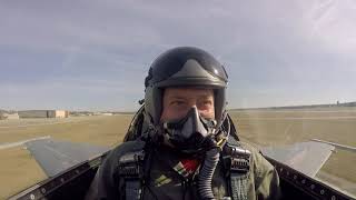 Unrestricted Climb Takeoff in F16 Fighter Jet [upl. by Teresina225]