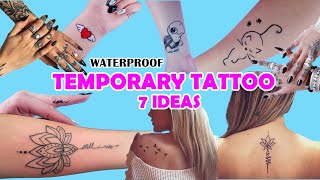 7 WAYS  HOW TO MAKE TEMPORARY TATTOO AT HOME EASY AND WATERPROOF [upl. by Norby]