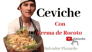 Ceviche Peruano CON CREMA DE ROCOTO🦐 [upl. by Beck]