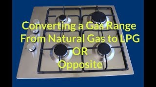 Gas Cooktop Natural Gas to LPG Conversion by ezy2learn [upl. by Eidna]