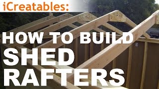 How To Build A Shed  Part 4  Building Roof Rafters [upl. by Ailssa]