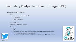 Secondary Postpartum Haemorrhage [upl. by Naryt691]