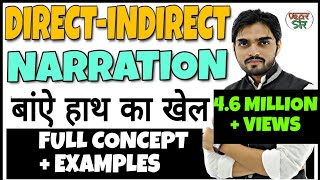 Direct and Indirect Speech in English Grammar  Narration in English Grammar  ChangesRulesConcept [upl. by Ecirtra]